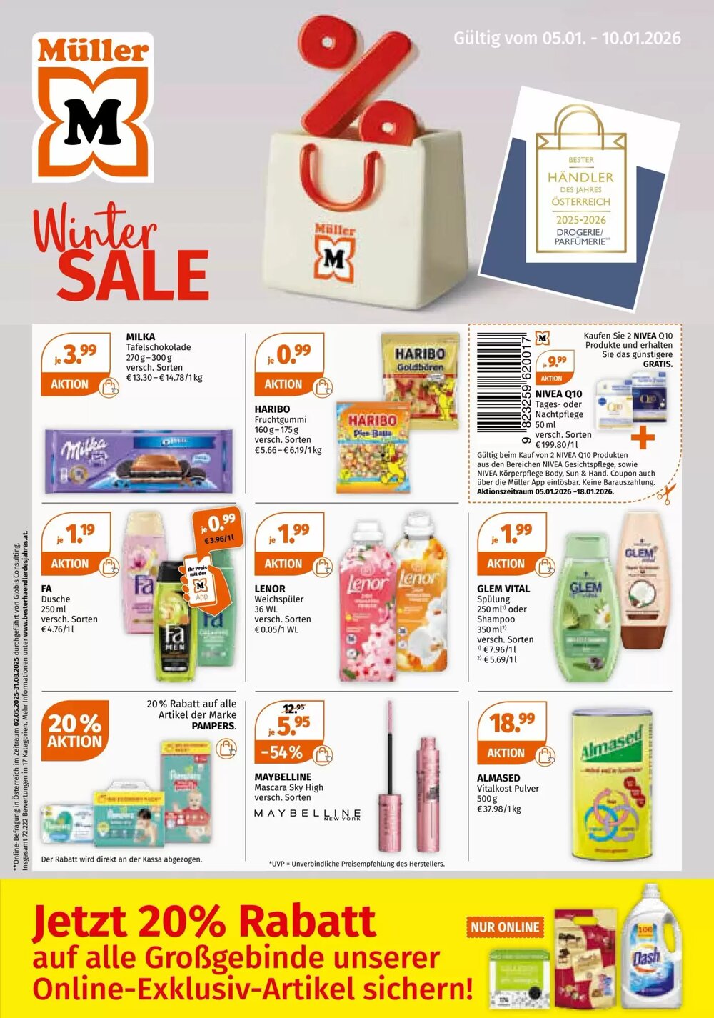 Müller Flugblatt (ab 05.01.2026) - Angebote und Prospekt - Seite 1