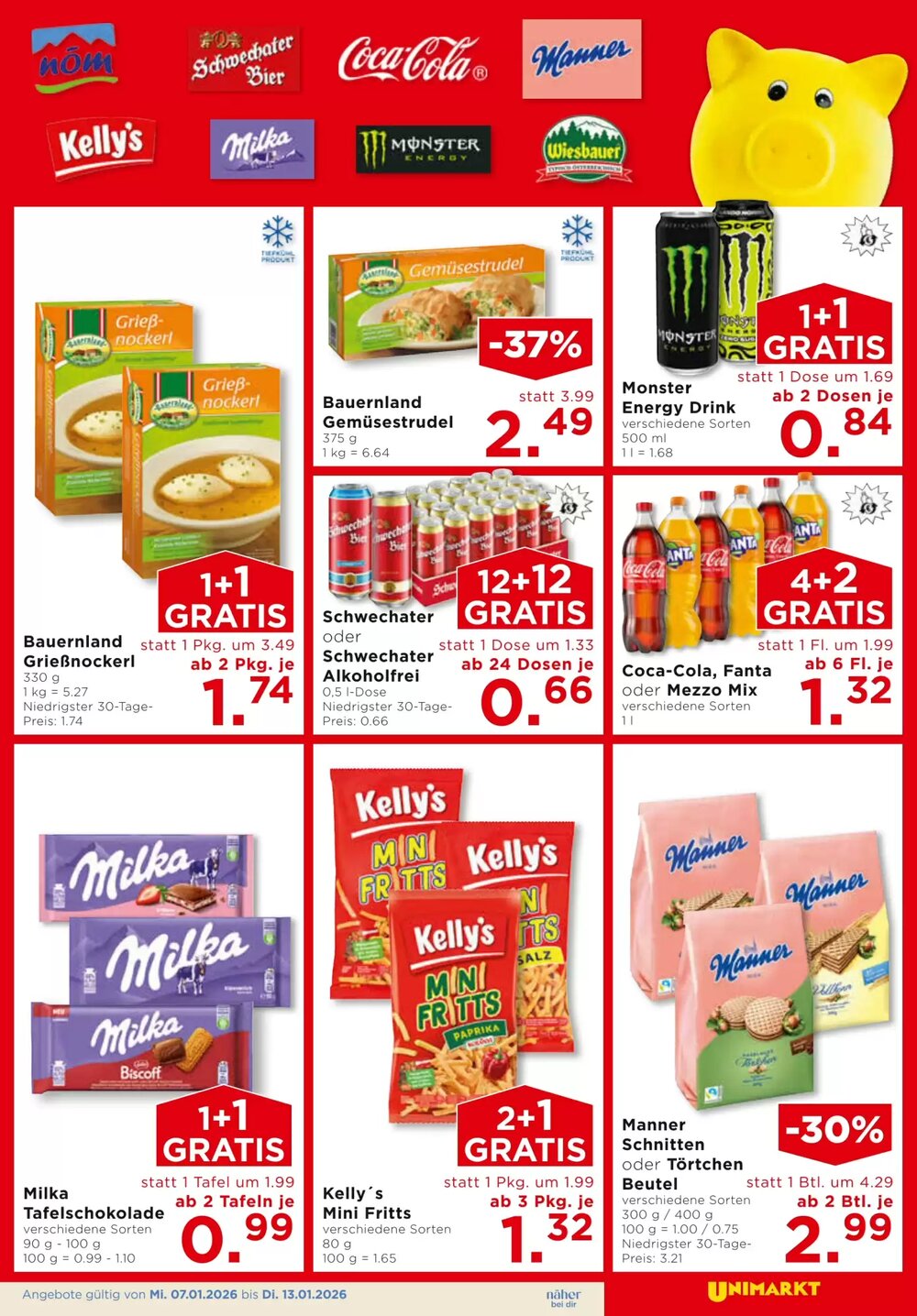 Unimarkt Flugblatt (ab 07.01.2026) - Angebote und Prospekt - Seite 3