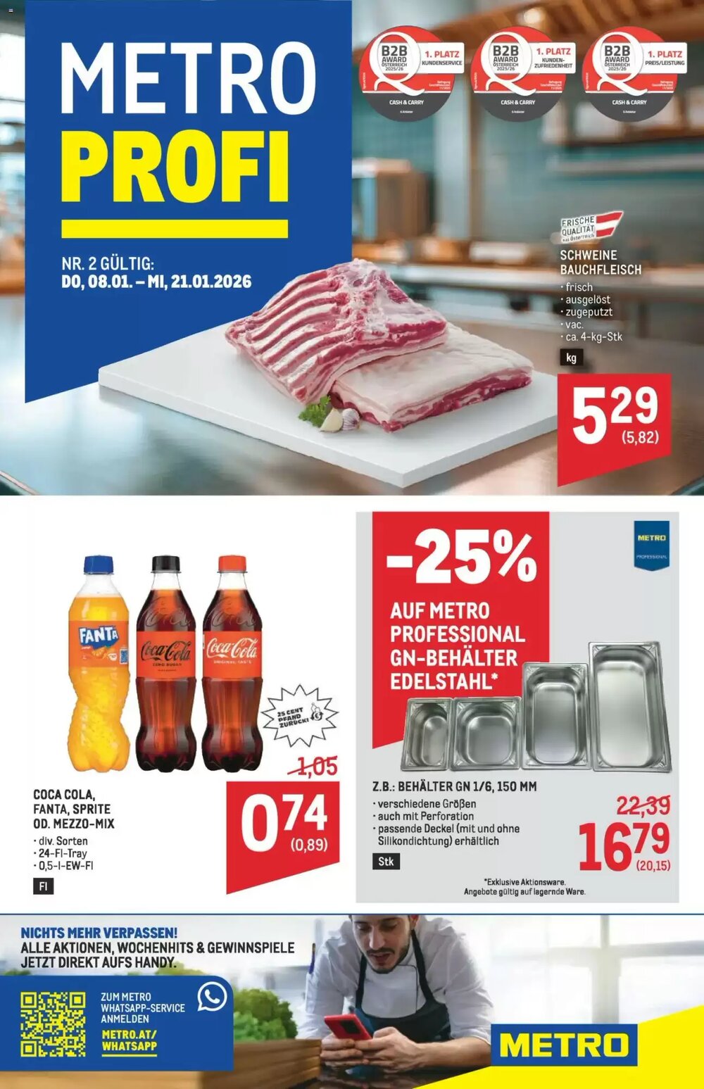 Metro Flugblatt (ab 08.01.2026) - Angebote und Prospekt - Seite 1