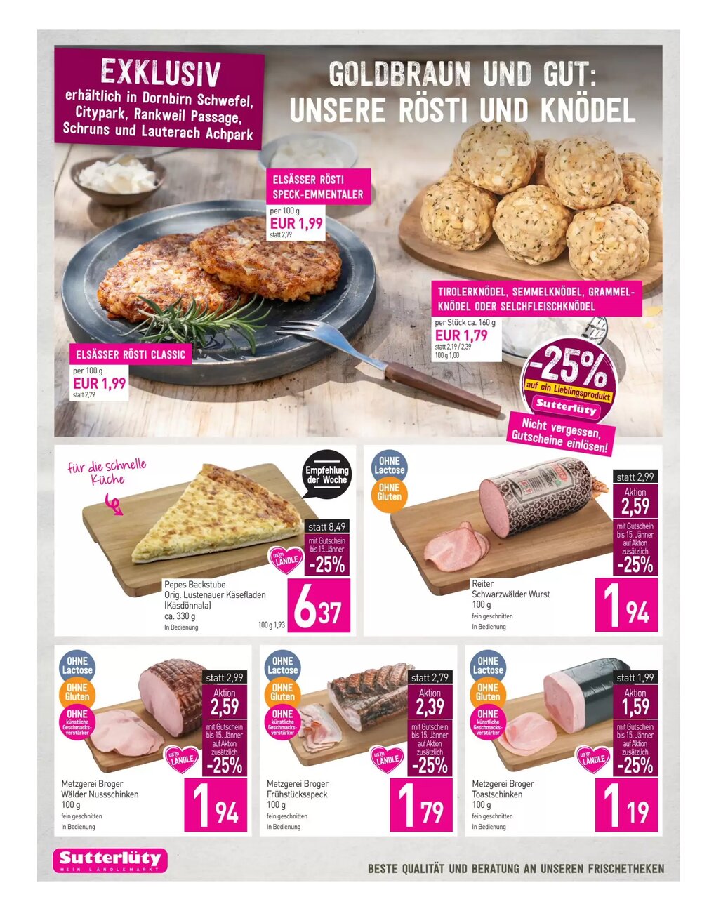 Sutterlüty Flugblatt (ab 08.01.2026) - Angebote und Prospekt - Seite 10