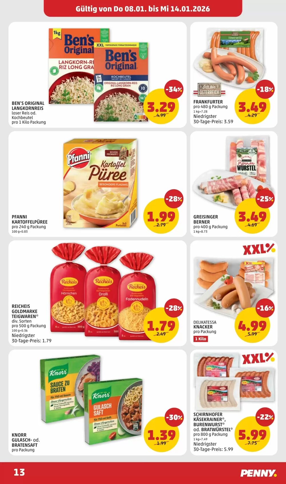 PENNY Flugblatt (ab 08.01.2026) - Angebote und Prospekt - Seite 13