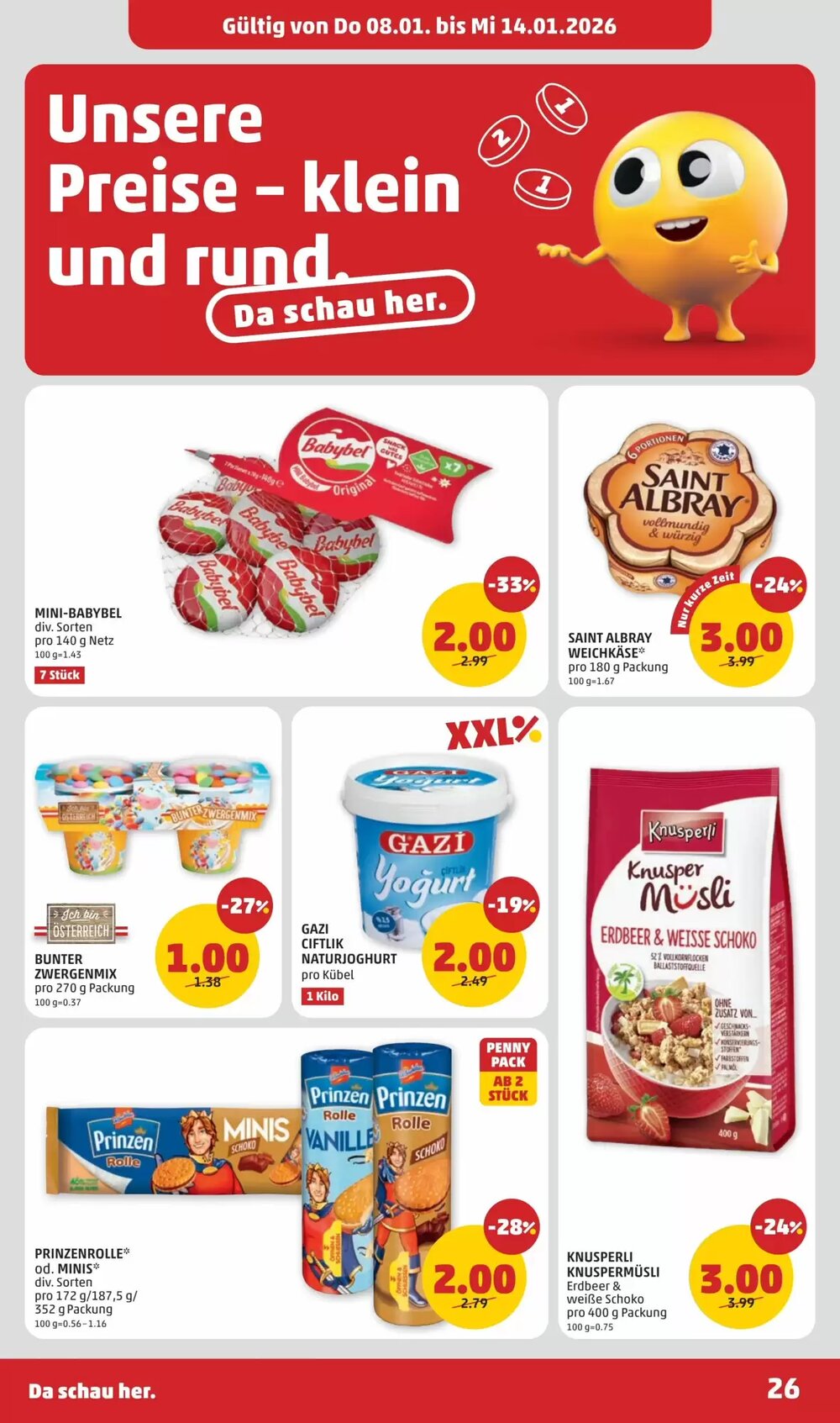 PENNY Flugblatt (ab 08.01.2026) - Angebote und Prospekt - Seite 26