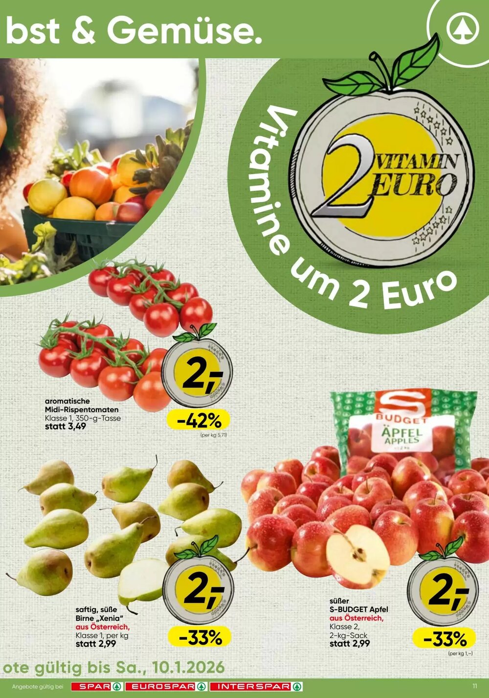 Spar Flugblatt (ab 08.01.2026) - Angebote und Prospekt - Seite 11