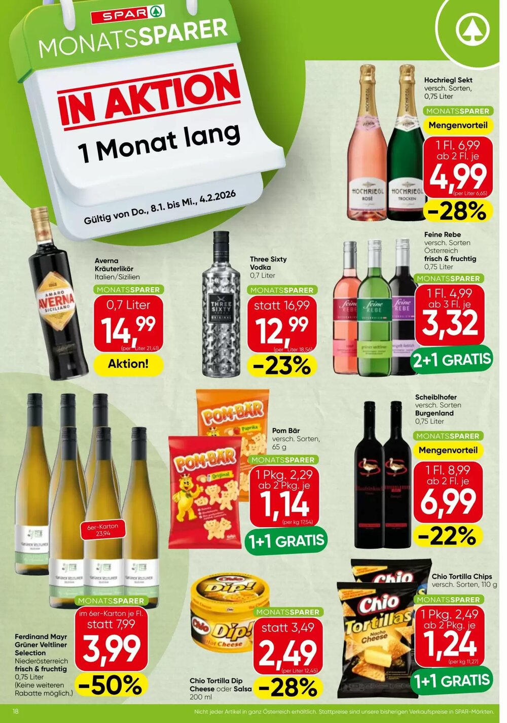 Spar Flugblatt (ab 08.01.2026) - Angebote und Prospekt - Seite 18