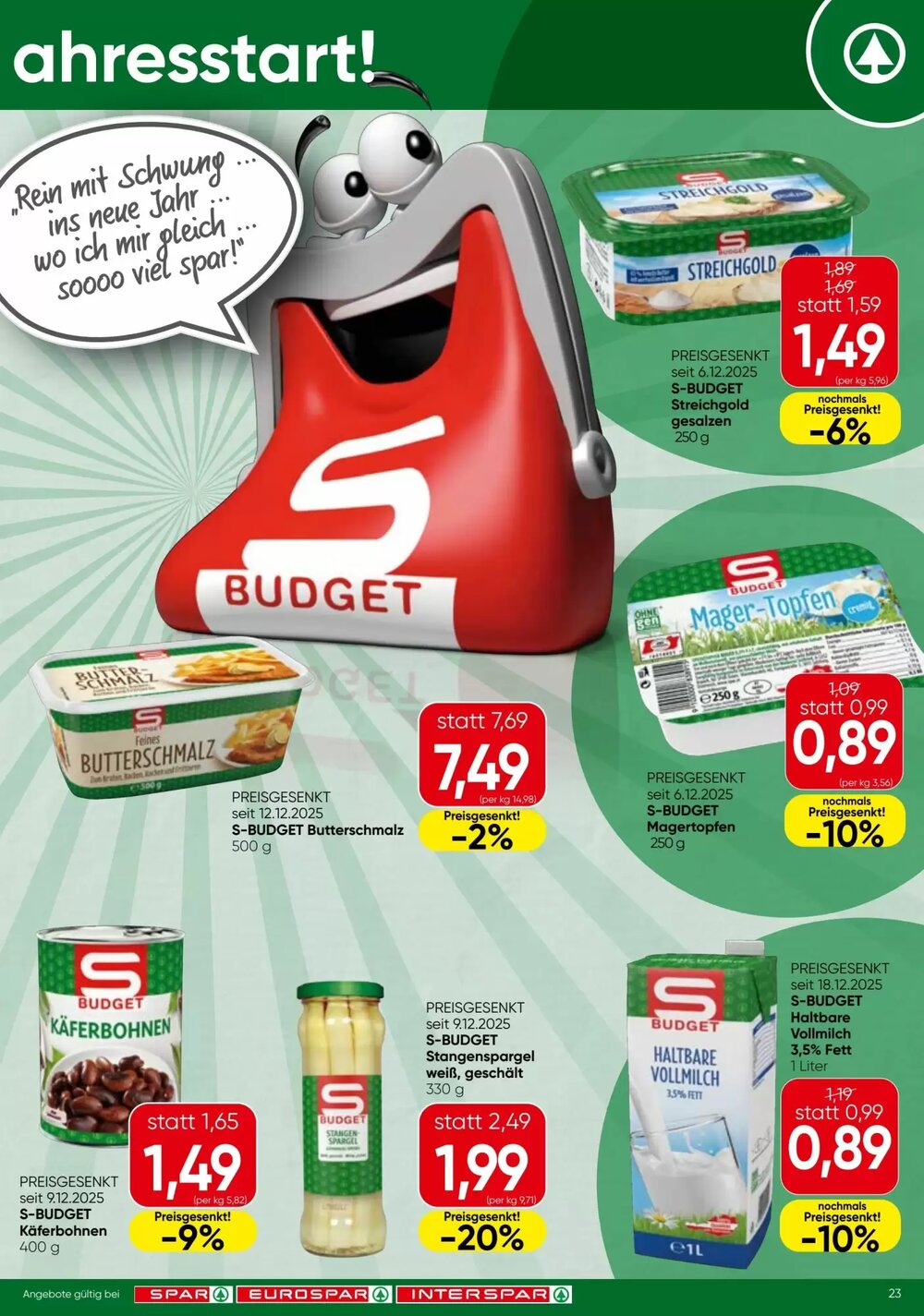 Spar Flugblatt (ab 08.01.2026) - Angebote und Prospekt - Seite 23