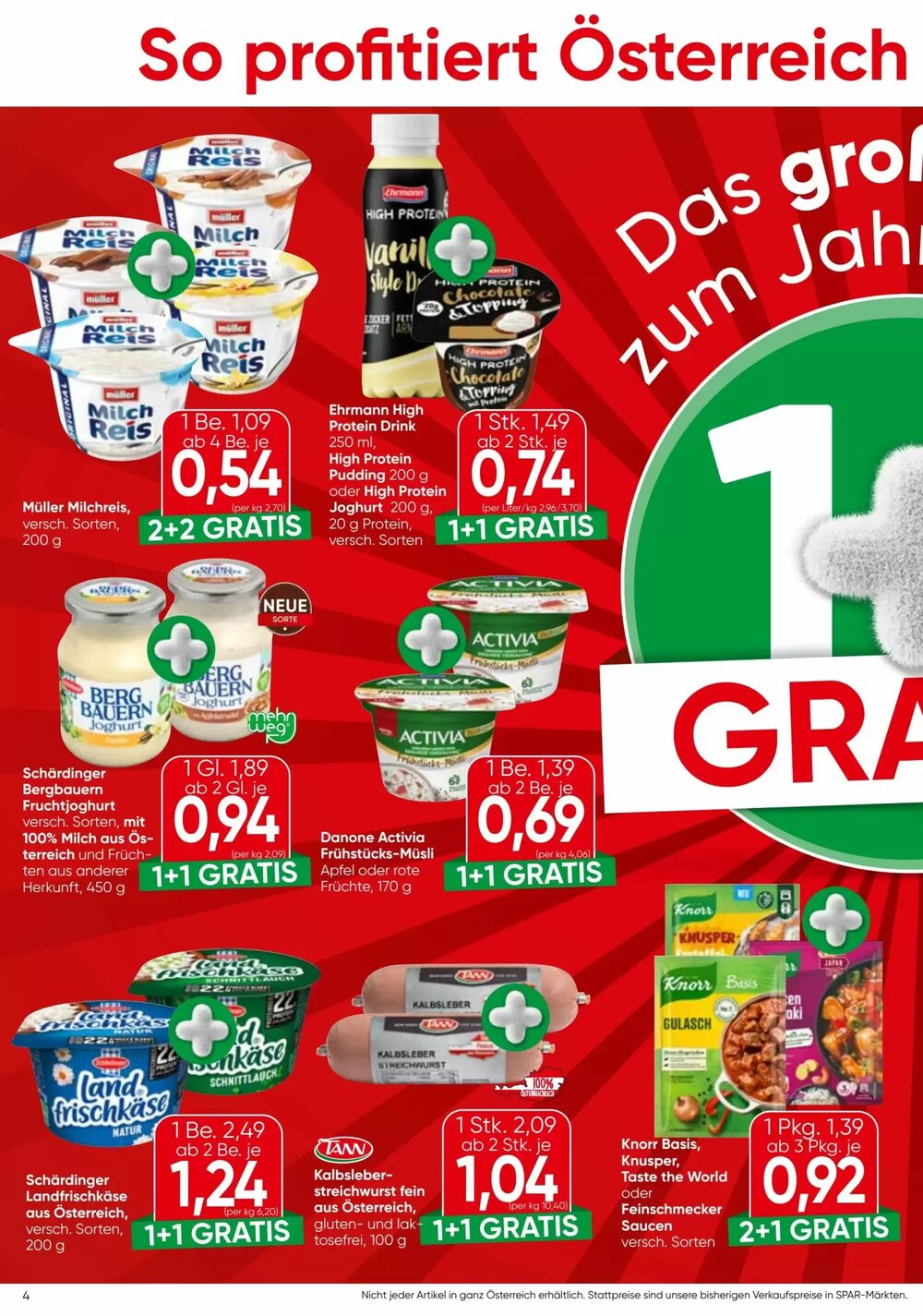 Spar Flugblatt (ab 08.01.2026) - Angebote und Prospekt - Seite 4
