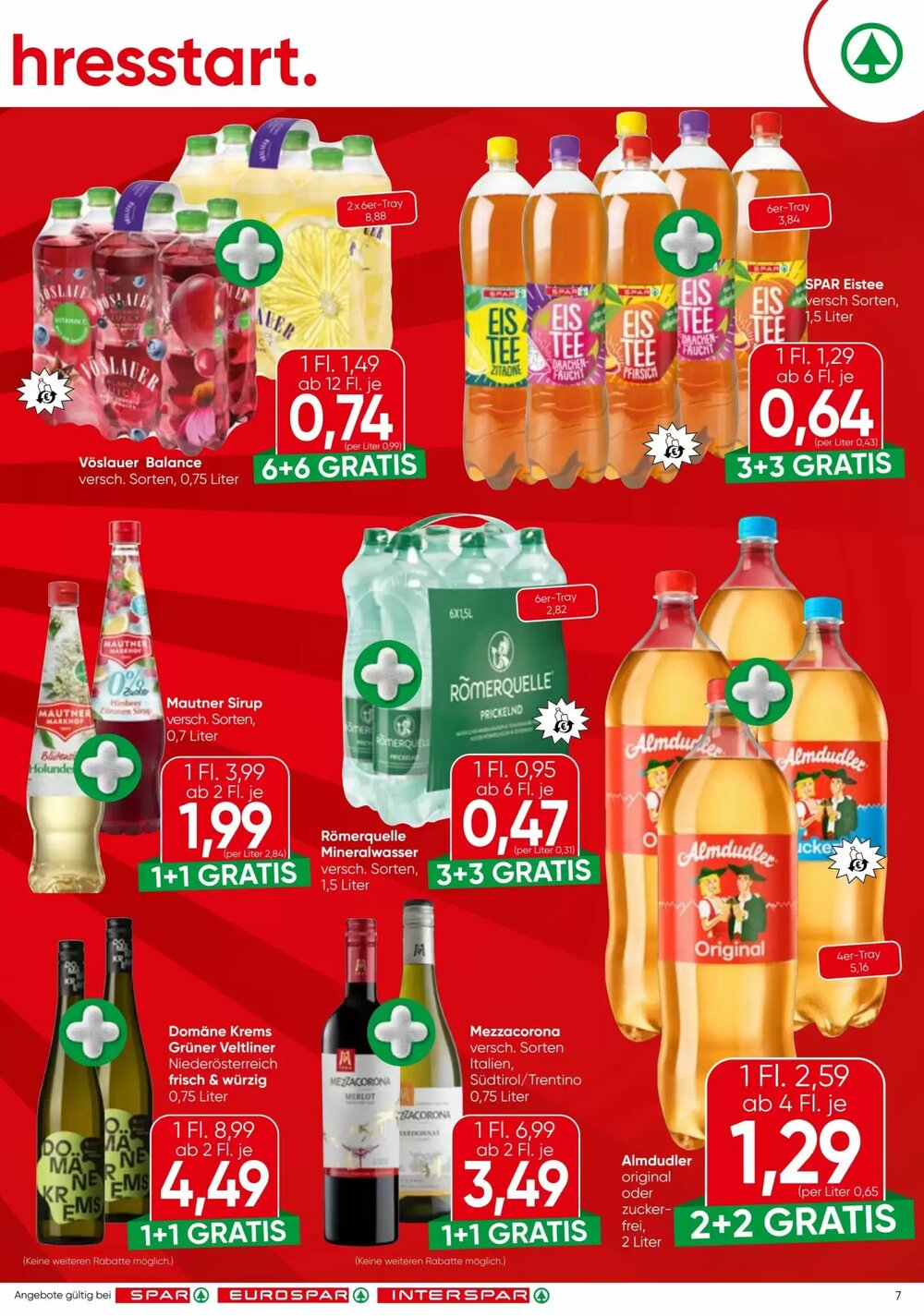 Spar Flugblatt (ab 08.01.2026) - Angebote und Prospekt - Seite 7