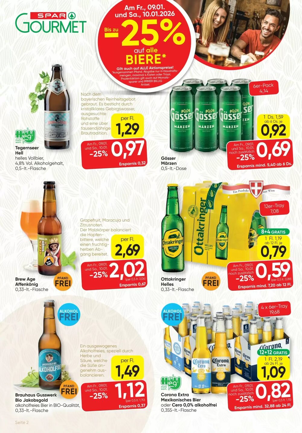 SPAR Gourmet Flugblatt (ab 08.01.2026) - Angebote und Prospekt - Seite 2