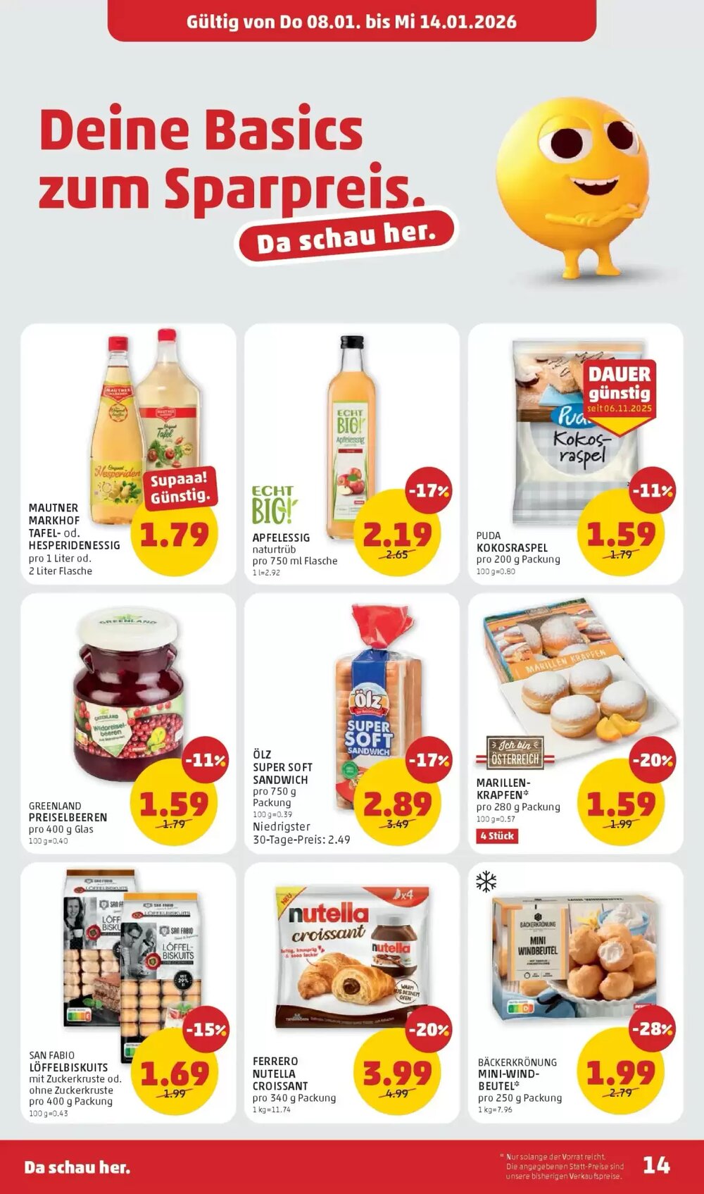 PENNY Flugblatt (ab 08.01.2026) - Angebote und Prospekt - Seite 14