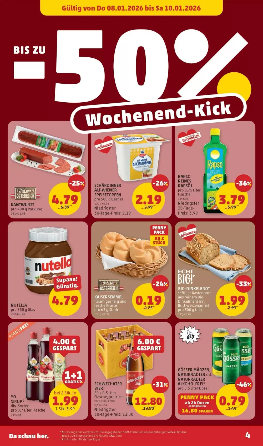 PENNY Flugblatt (ab 08.01.2026) - Angebote und Prospekt - Seite 4