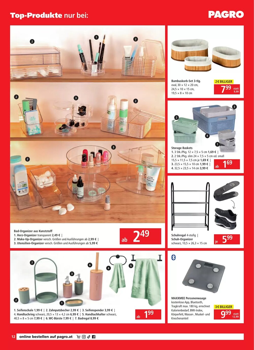 Pagro Diskont Flugblatt (ab 08.01.2026) - Angebote und Prospekt - Seite 12