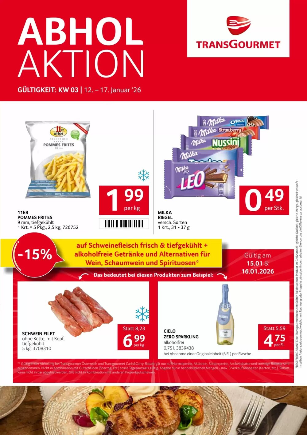 Transgourmet Flugblatt (ab 12.01.2026) - Angebote und Prospekt - Seite 1