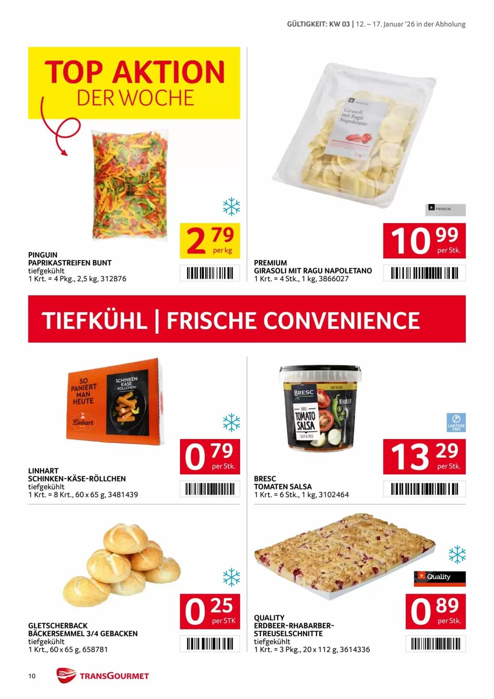 Transgourmet Flugblatt (ab 12.01.2026) - Angebote und Prospekt - Seite 10