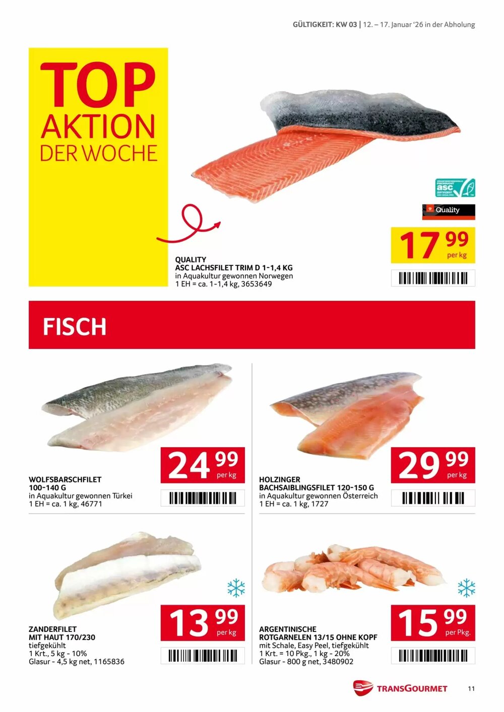 Transgourmet Flugblatt (ab 12.01.2026) - Angebote und Prospekt - Seite 11