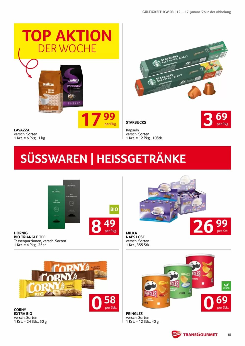 Transgourmet Flugblatt (ab 12.01.2026) - Angebote und Prospekt - Seite 15