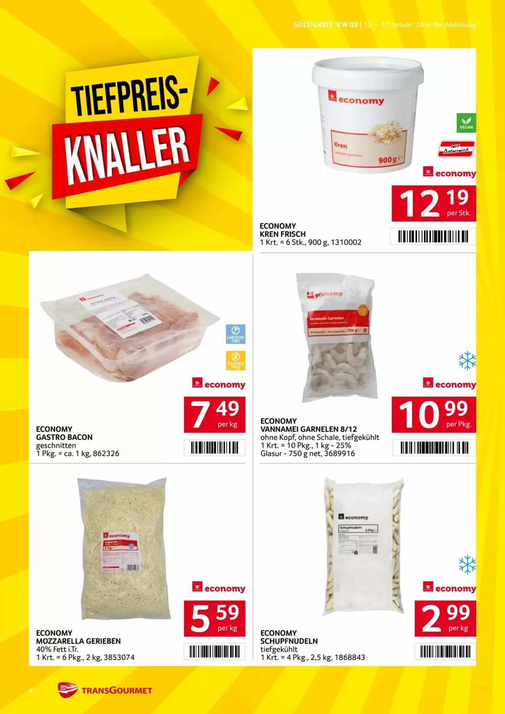 Transgourmet Flugblatt (ab 12.01.2026) - Angebote und Prospekt - Seite 4