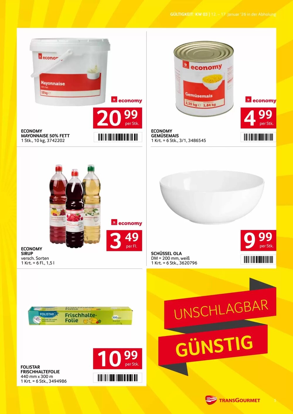 Transgourmet Flugblatt (ab 12.01.2026) - Angebote und Prospekt - Seite 5