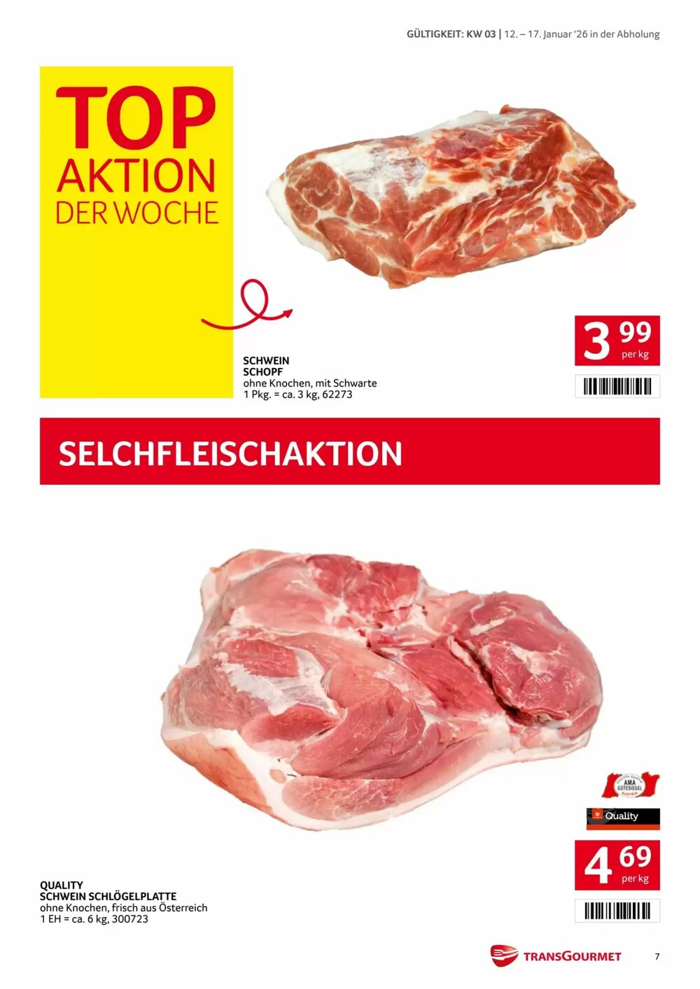 Transgourmet Flugblatt (ab 12.01.2026) - Angebote und Prospekt - Seite 7