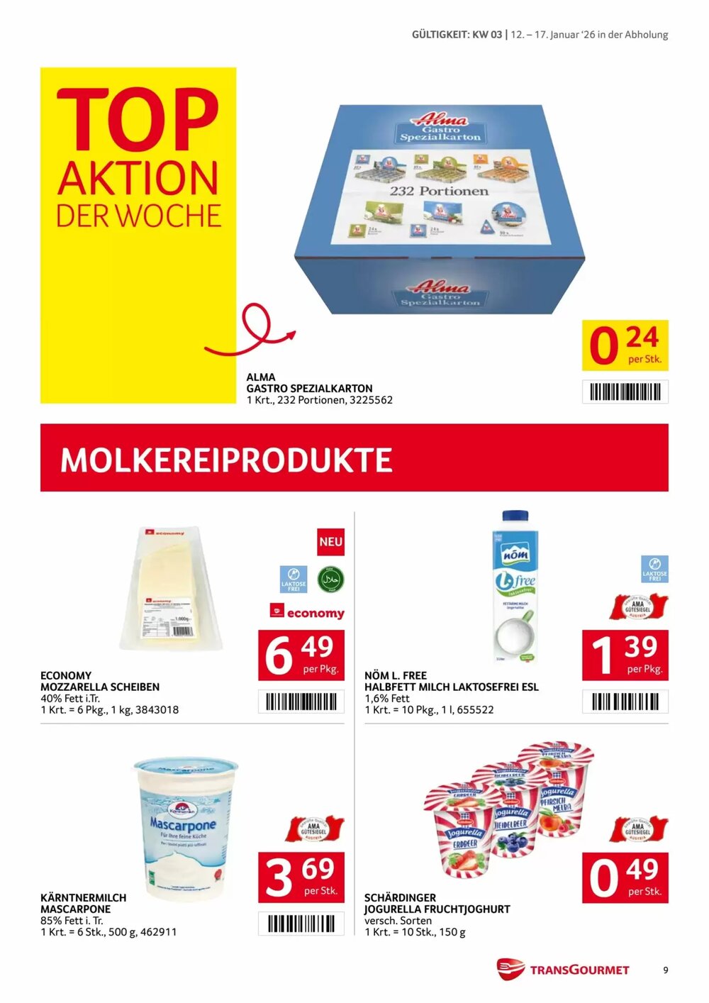 Transgourmet Flugblatt (ab 12.01.2026) - Angebote und Prospekt - Seite 9