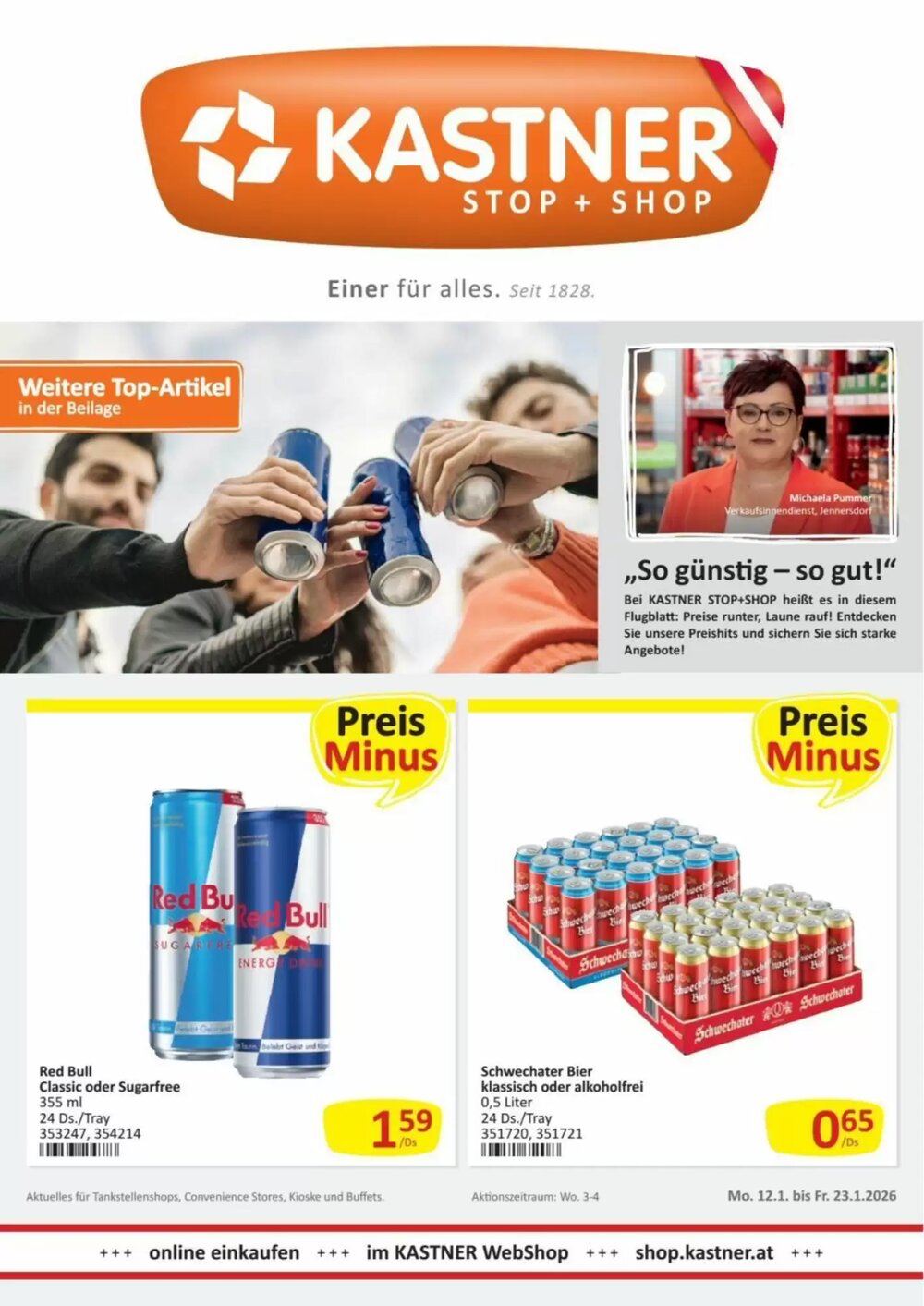 Kastner Flugblatt (ab 12.01.2026) - Angebote und Prospekt - Seite 1