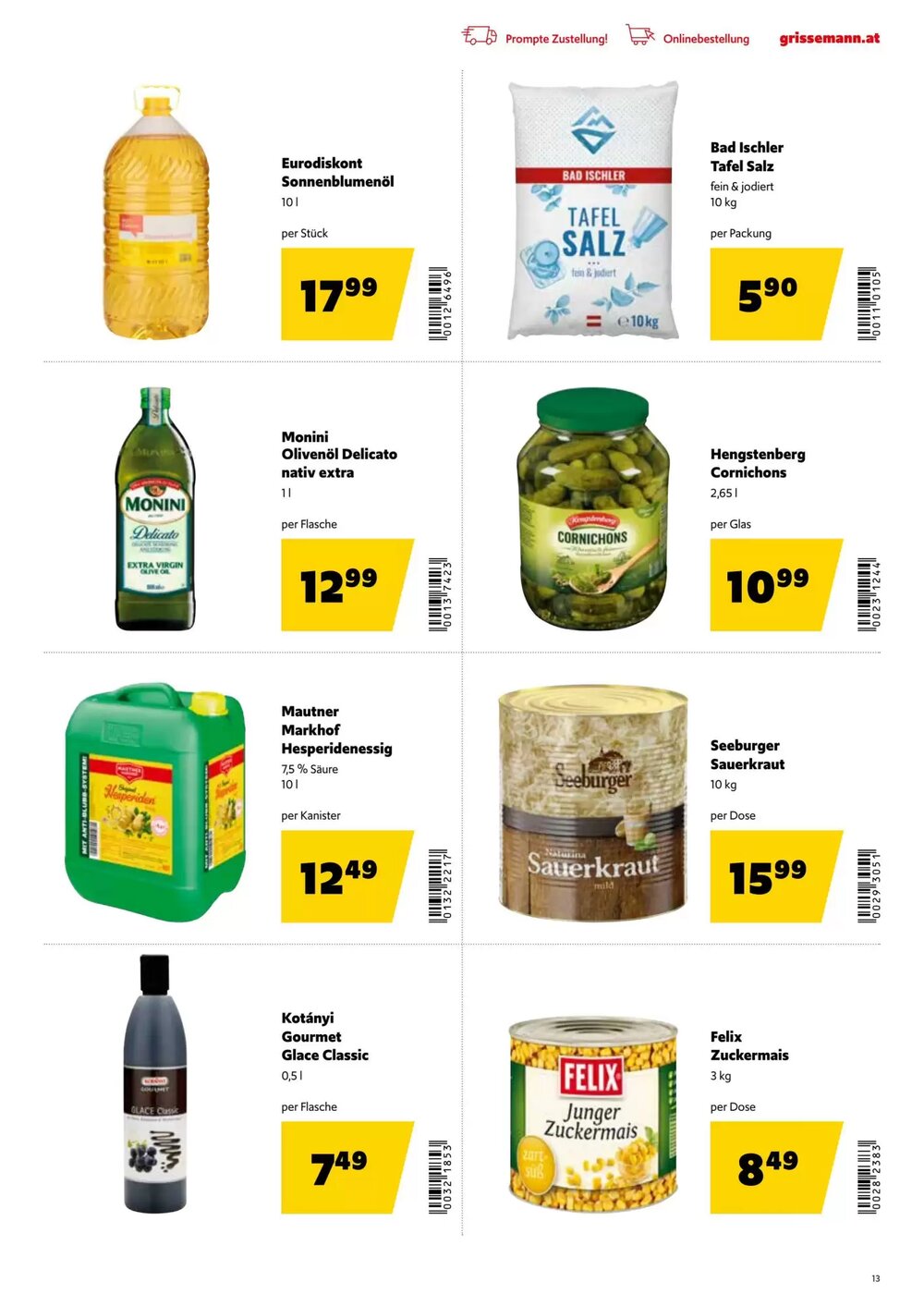 Eurogast Grissemann Flugblatt (ab 12.01.2026) - Angebote und Prospekt - Seite 13