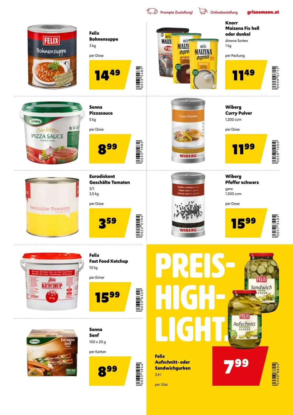 Eurogast Grissemann Flugblatt (ab 12.01.2026) - Angebote und Prospekt - Seite 19