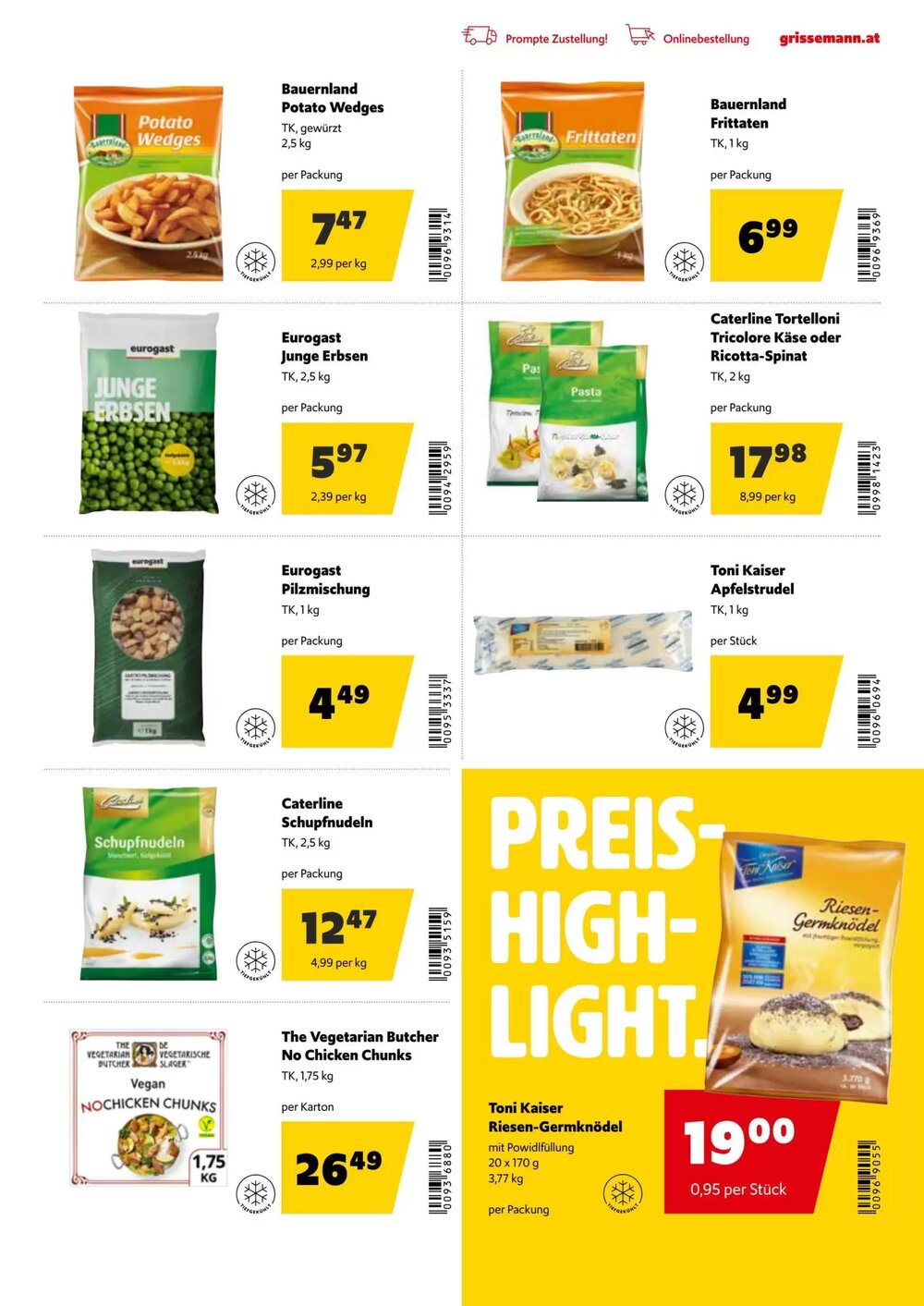 Eurogast Grissemann Flugblatt (ab 12.01.2026) - Angebote und Prospekt - Seite 25