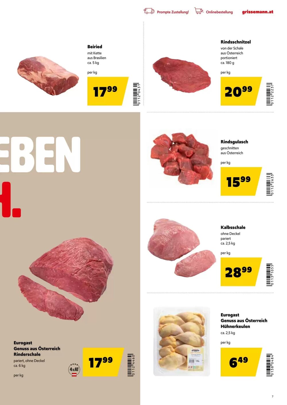 Eurogast Grissemann Flugblatt (ab 12.01.2026) - Angebote und Prospekt - Seite 7