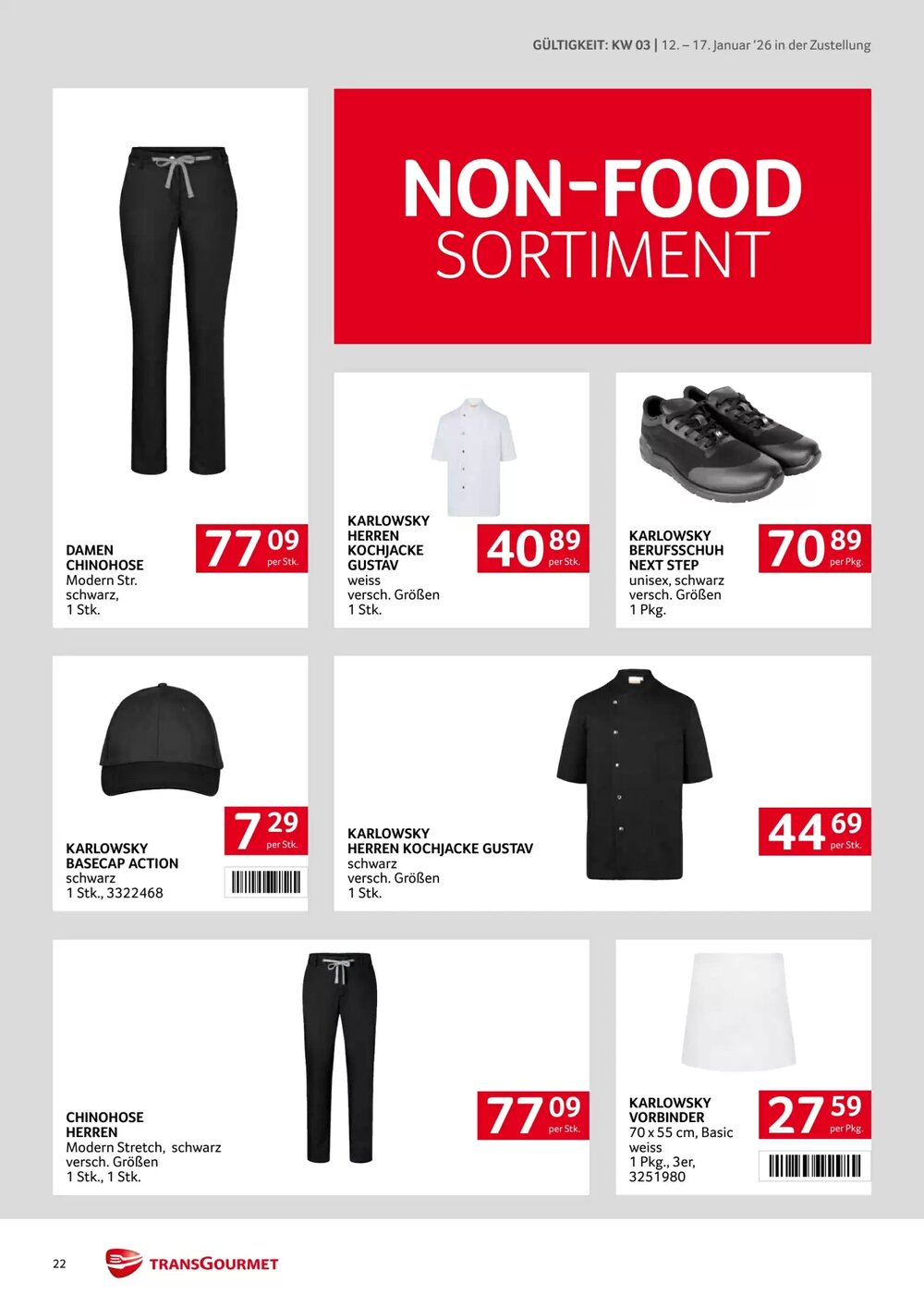 Transgourmet Flugblatt (ab 12.01.2026) - Angebote und Prospekt - Seite 22