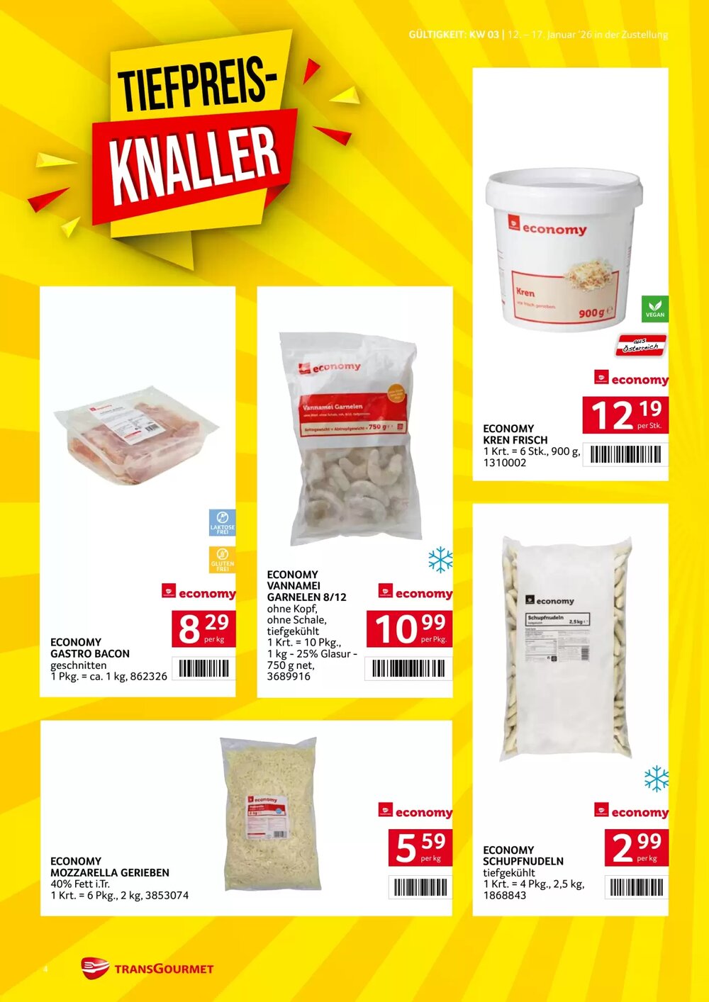 Transgourmet Flugblatt (ab 12.01.2026) - Angebote und Prospekt - Seite 4