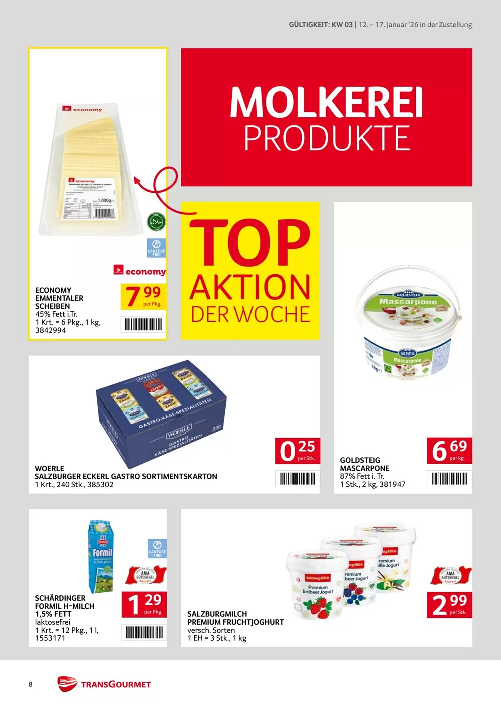 Transgourmet Flugblatt (ab 12.01.2026) - Angebote und Prospekt - Seite 8