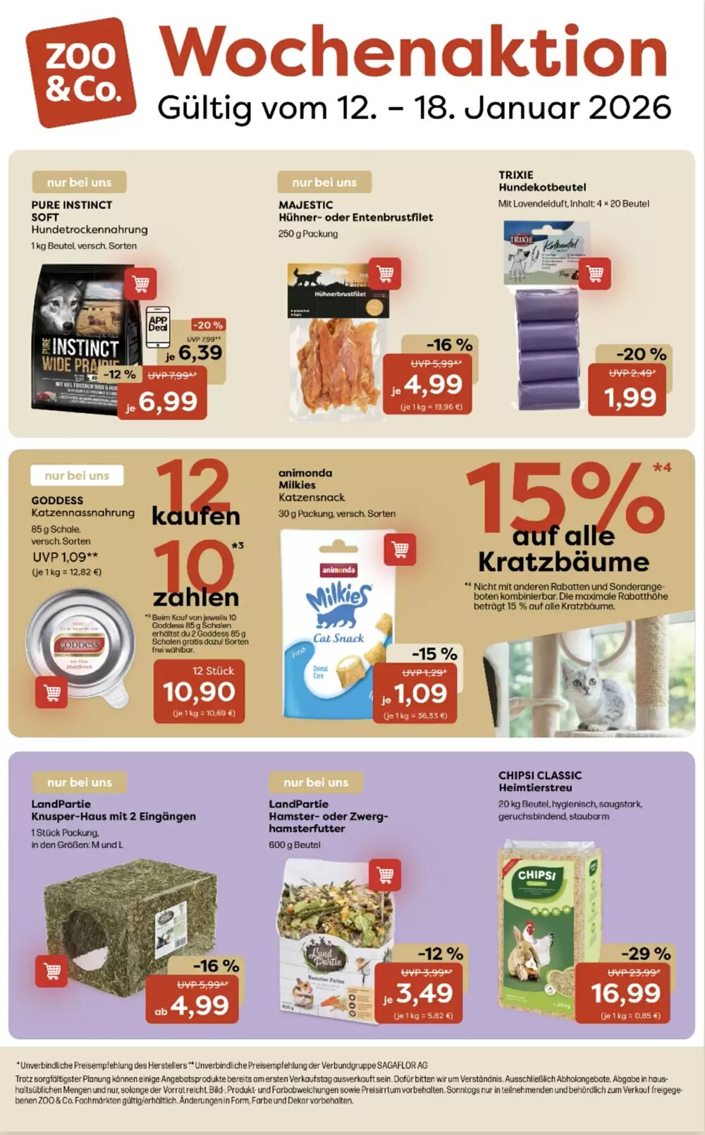ZOO & Co Flugblatt (ab 12.01.2026) - Angebote und Prospekt - Seite 1