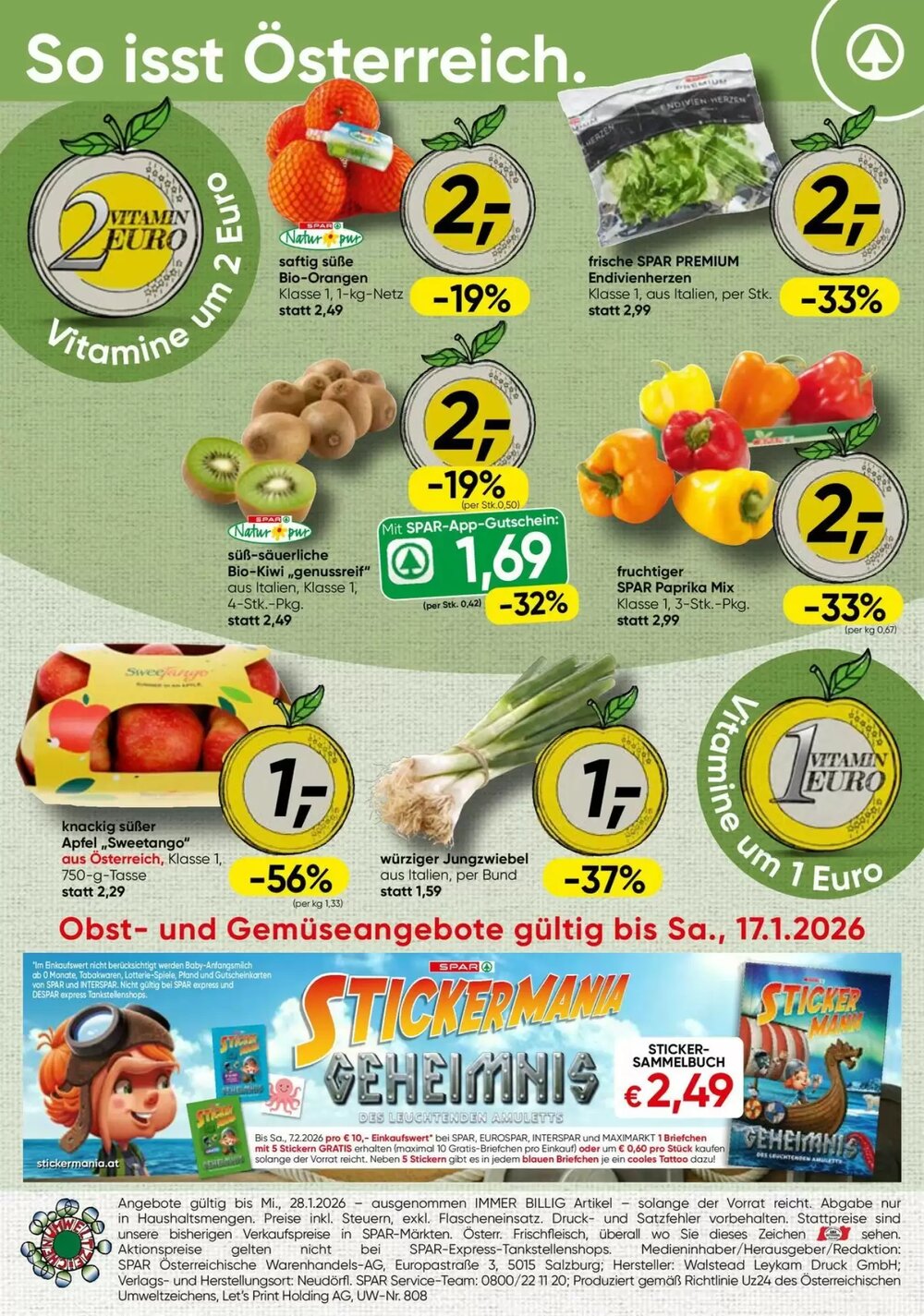 Eurospar Flugblatt (ab 12.01.2026) - Angebote und Prospekt - Seite 1