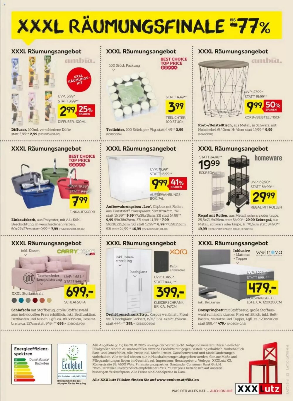 XXXLutz Flugblatt (ab 13.01.2026) - Angebote und Prospekt - Seite 12