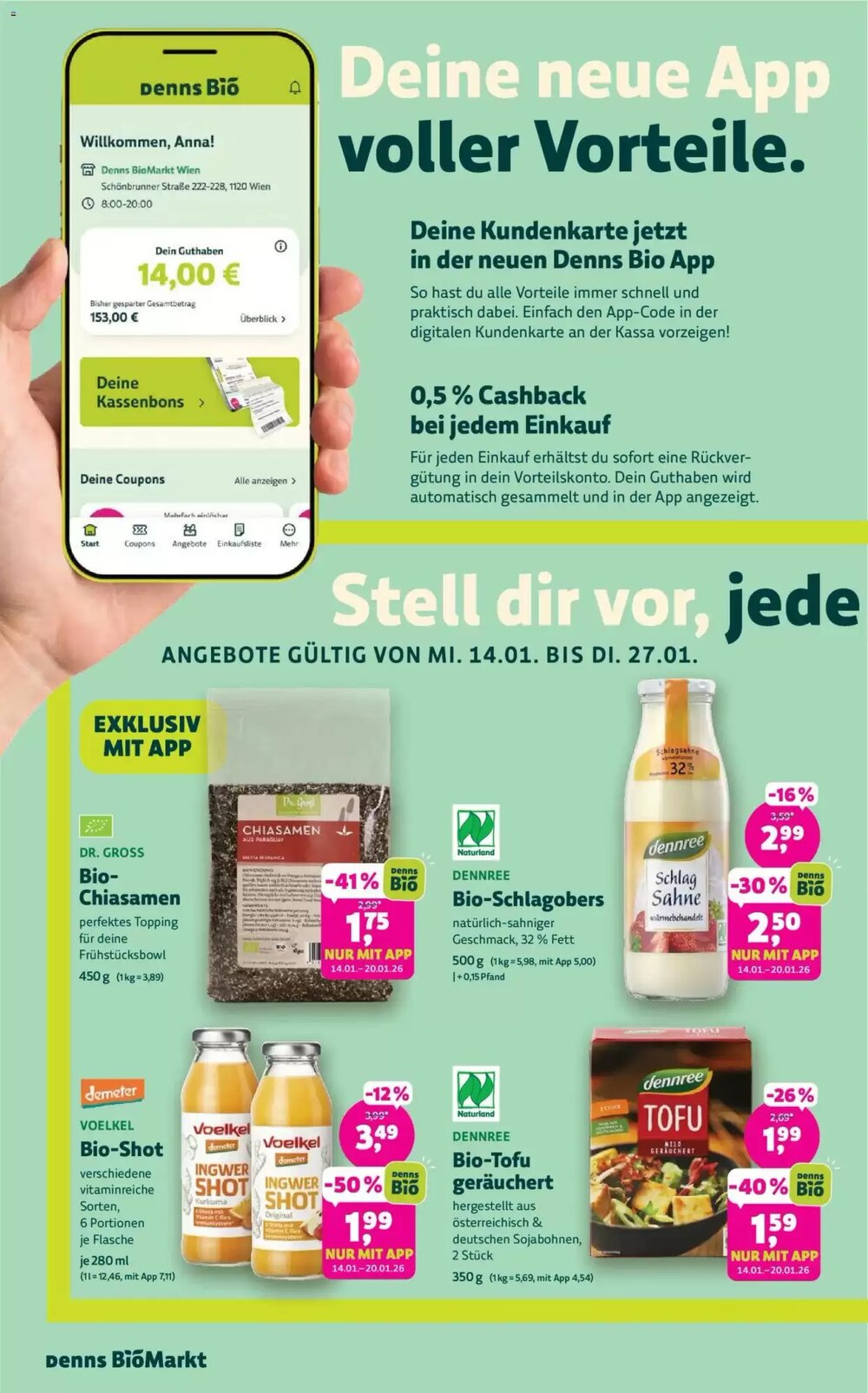 Denn's Biomarkt Flugblatt (ab 14.01.2026) - Angebote und Prospekt - Seite 16