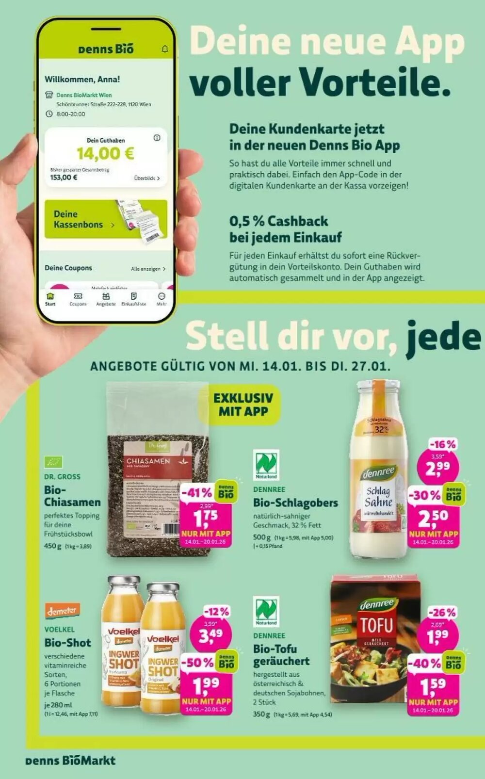 Denn's Biomarkt Flugblatt (ab 14.01.2026) - Angebote und Prospekt - Seite 2