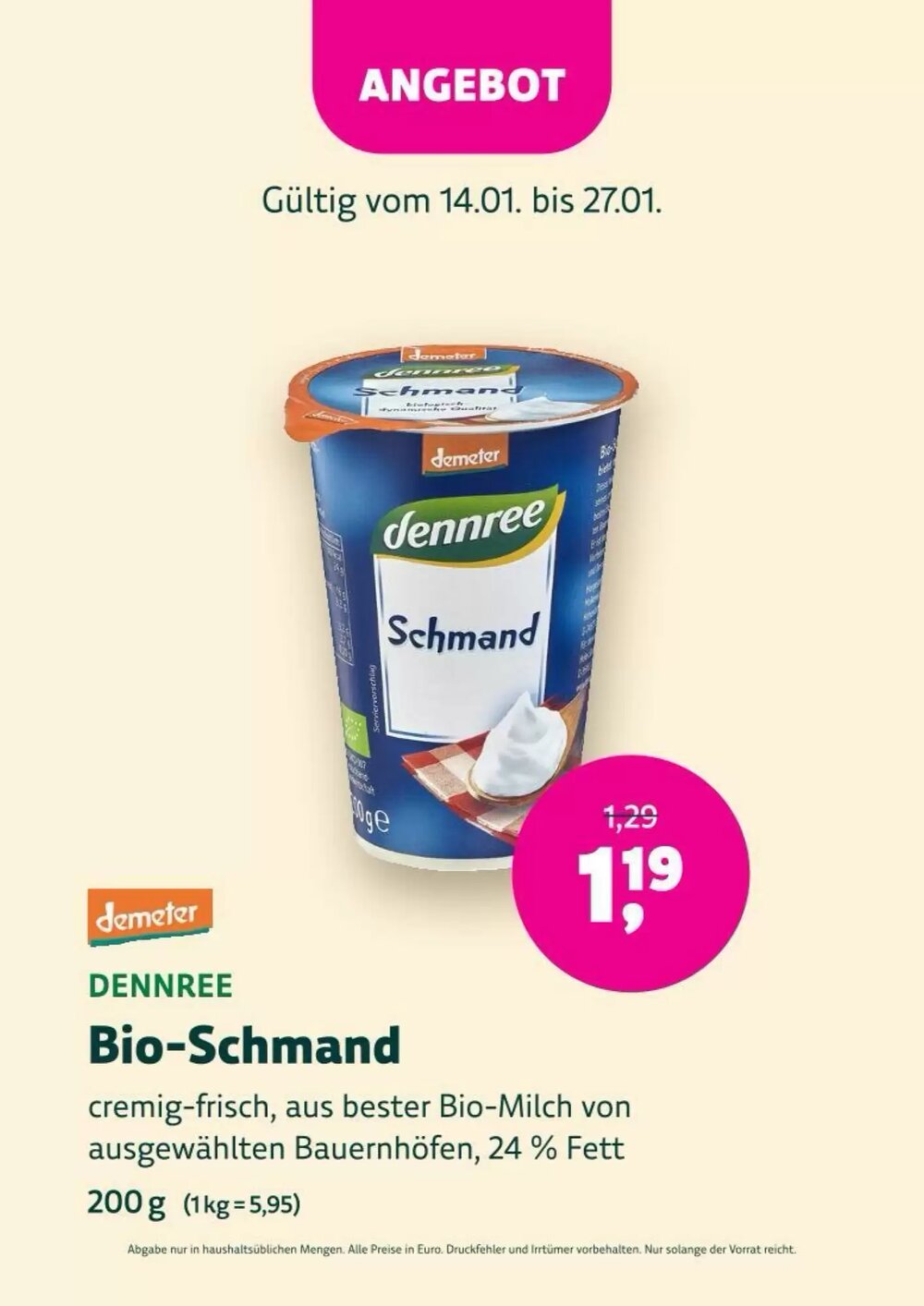 Denn's Biomarkt Flugblatt (ab 14.01.2026) - Angebote und Prospekt - Seite 22
