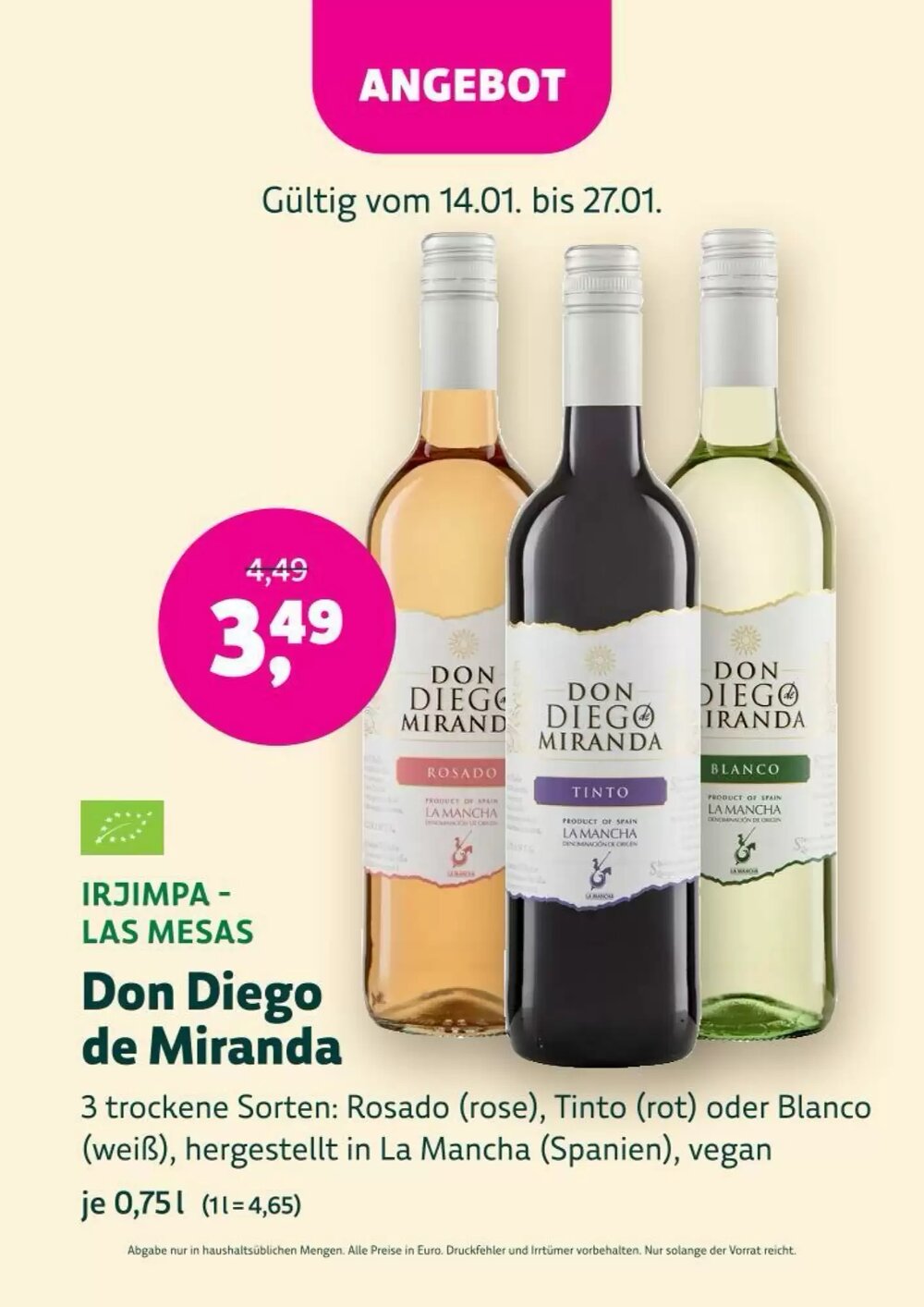 Denn's Biomarkt Flugblatt (ab 14.01.2026) - Angebote und Prospekt - Seite 57