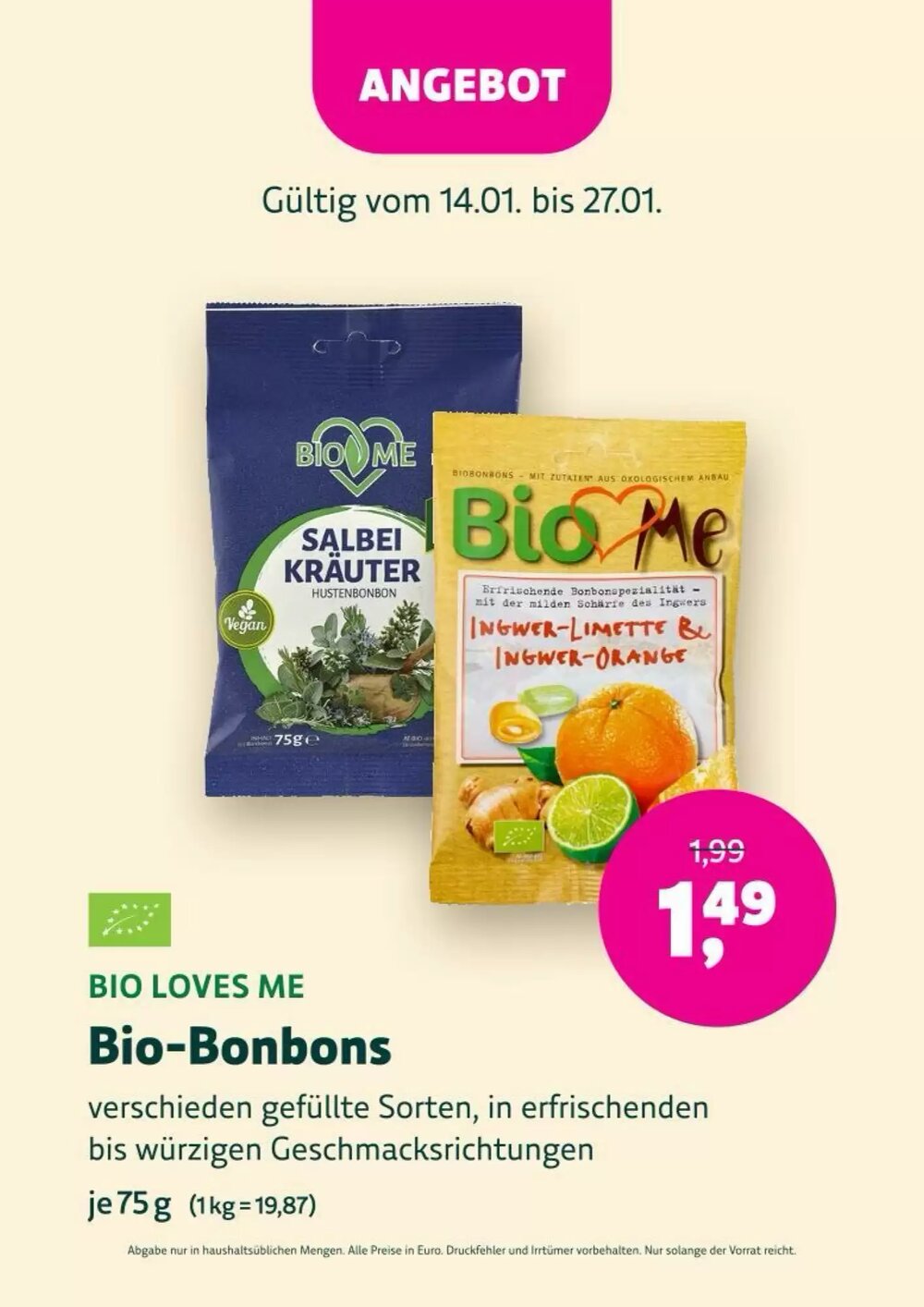 Denn's Biomarkt Flugblatt (ab 14.01.2026) - Angebote und Prospekt - Seite 59