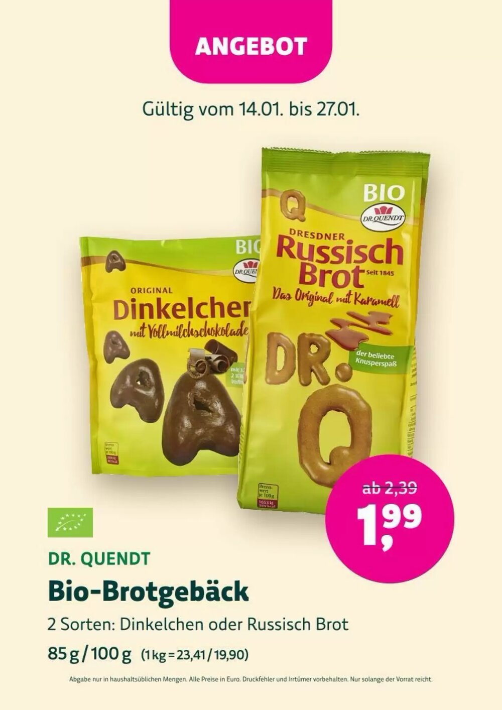 Denn's Biomarkt Flugblatt (ab 14.01.2026) - Angebote und Prospekt - Seite 61