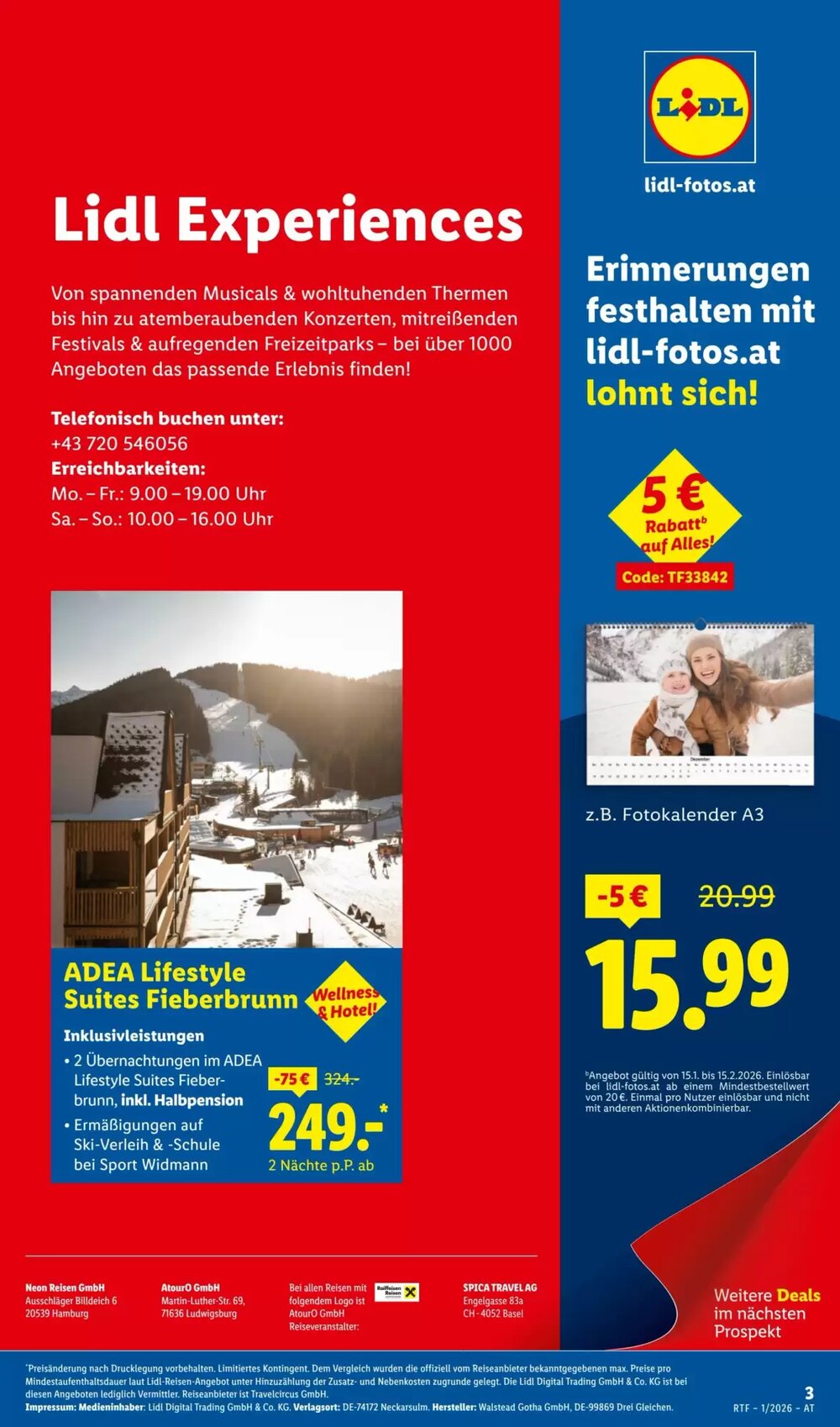 Lidl Reisen Flugblatt (ab 14.01.2026) - Angebote und Prospekt - Seite 3