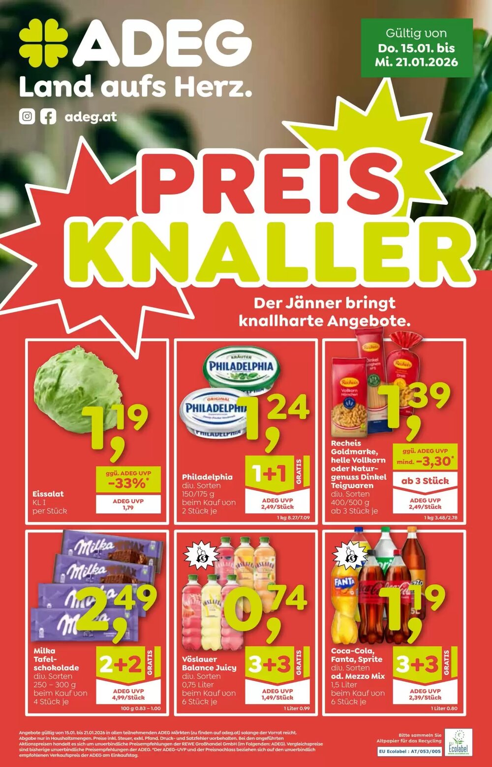 ADEG Flugblatt (ab 15.01.2026) - Angebote und Prospekt - Seite 1