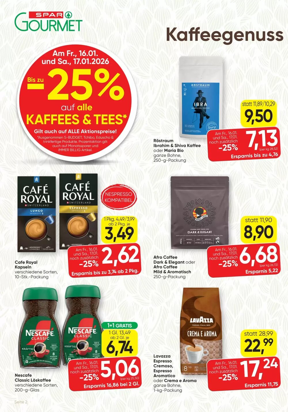 SPAR Gourmet Flugblatt (ab 15.01.2026) - Angebote und Prospekt - Seite 2