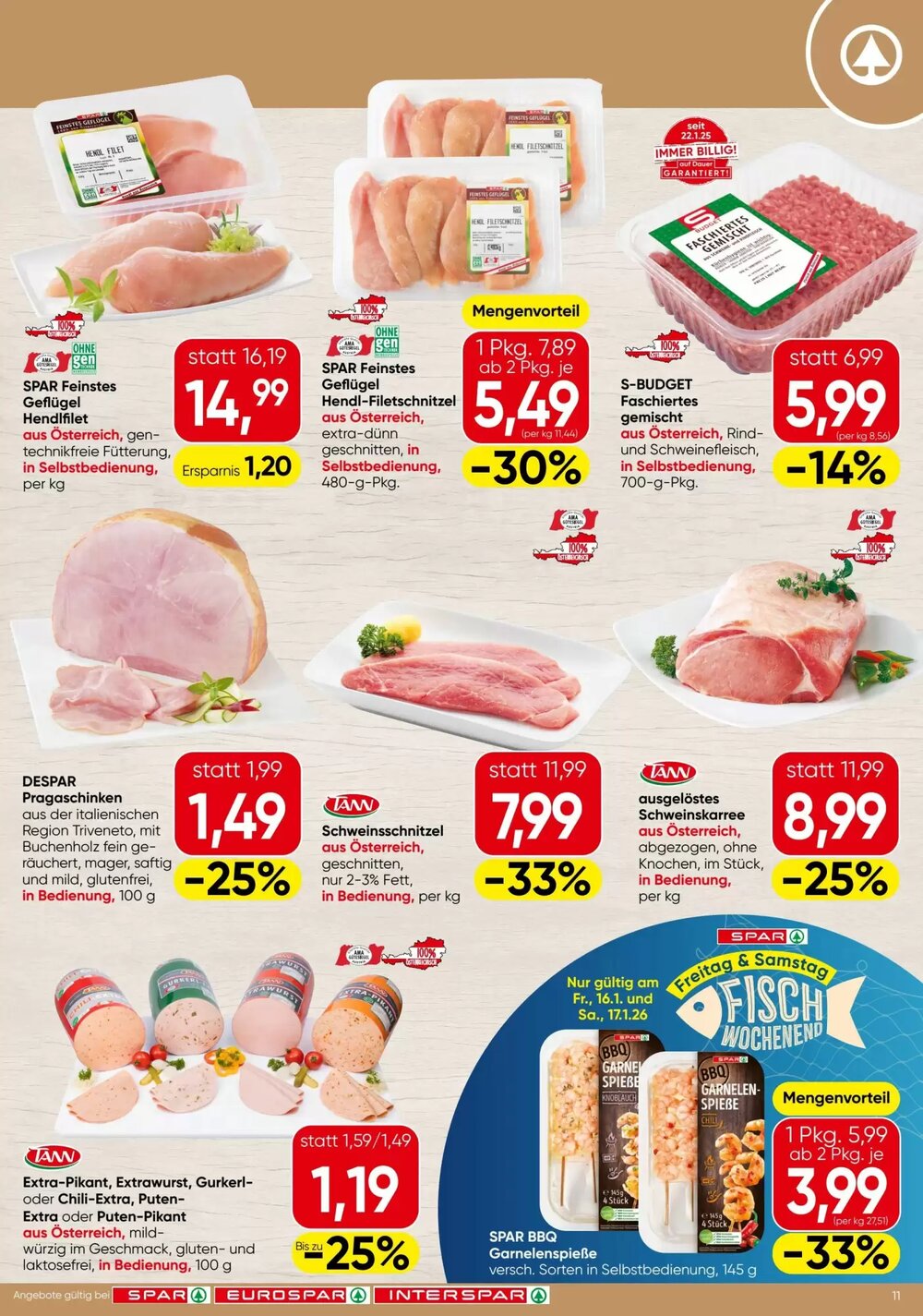 Spar Flugblatt (ab 15.01.2026) - Angebote und Prospekt - Seite 11