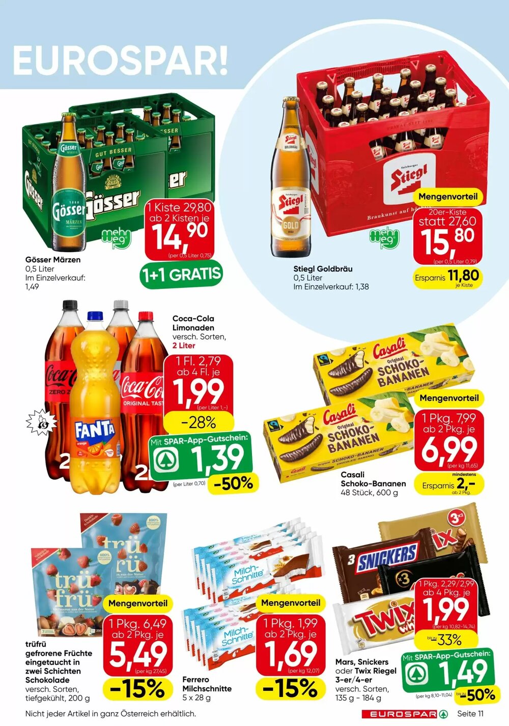 Eurospar Flugblatt (ab 15.01.2026) - Angebote und Prospekt - Seite 11