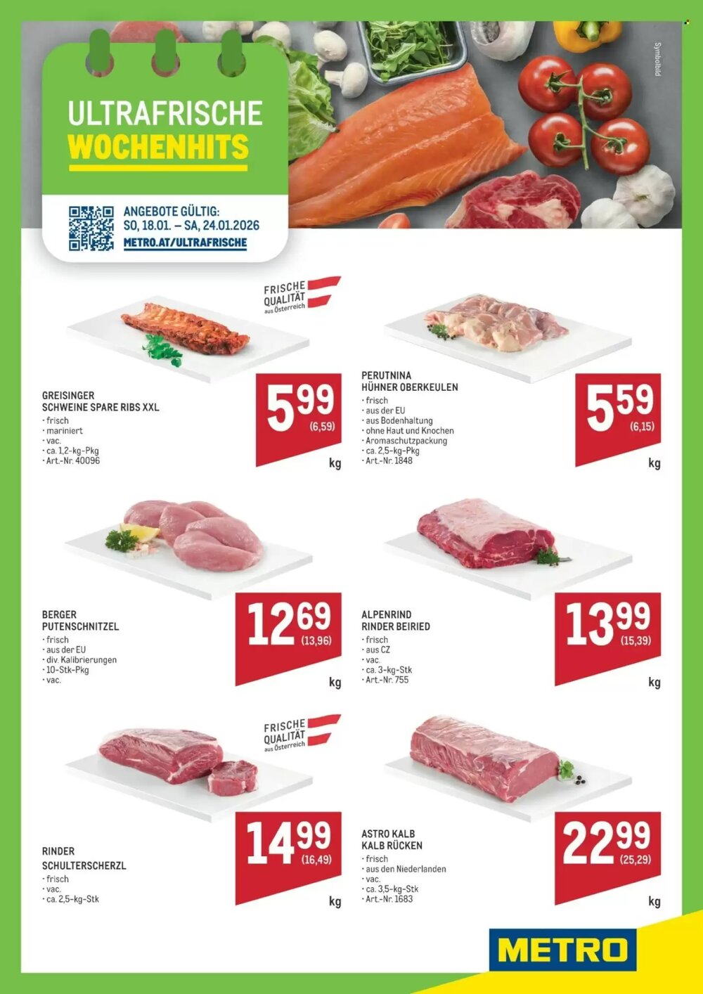 Metro Flugblatt (ab 18.01.2026) - Angebote und Prospekt - Seite 1