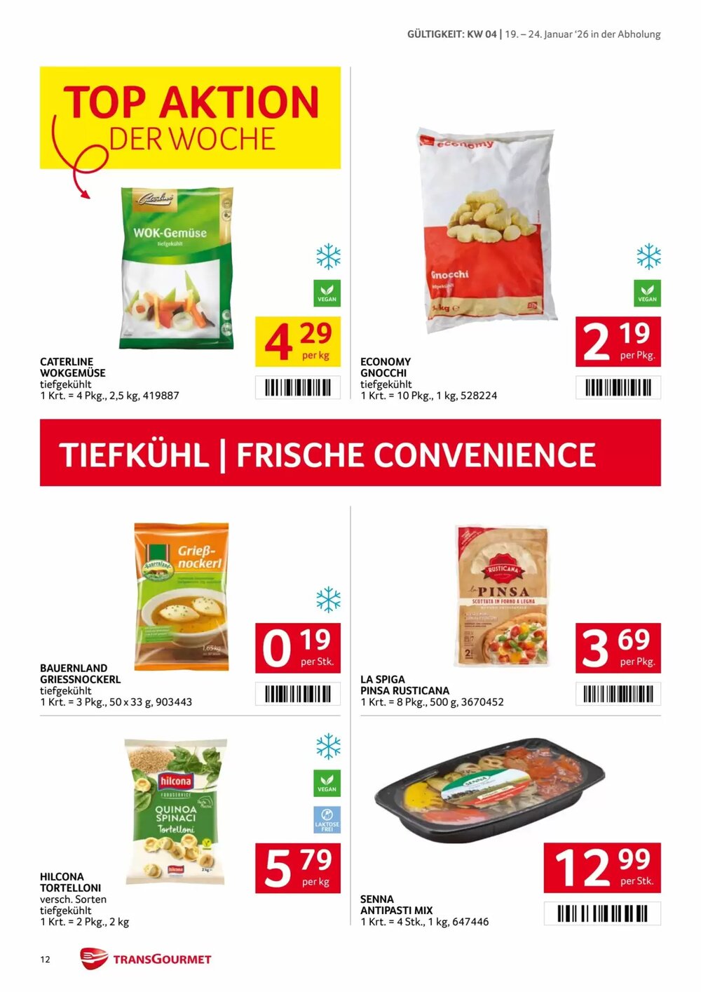 Transgourmet Flugblatt (ab 19.01.2026) - Angebote und Prospekt - Seite 12