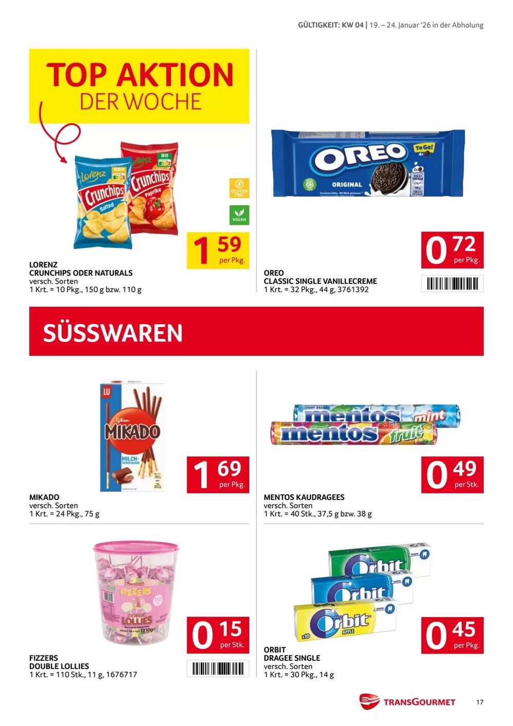 Transgourmet Flugblatt (ab 19.01.2026) - Angebote und Prospekt - Seite 17