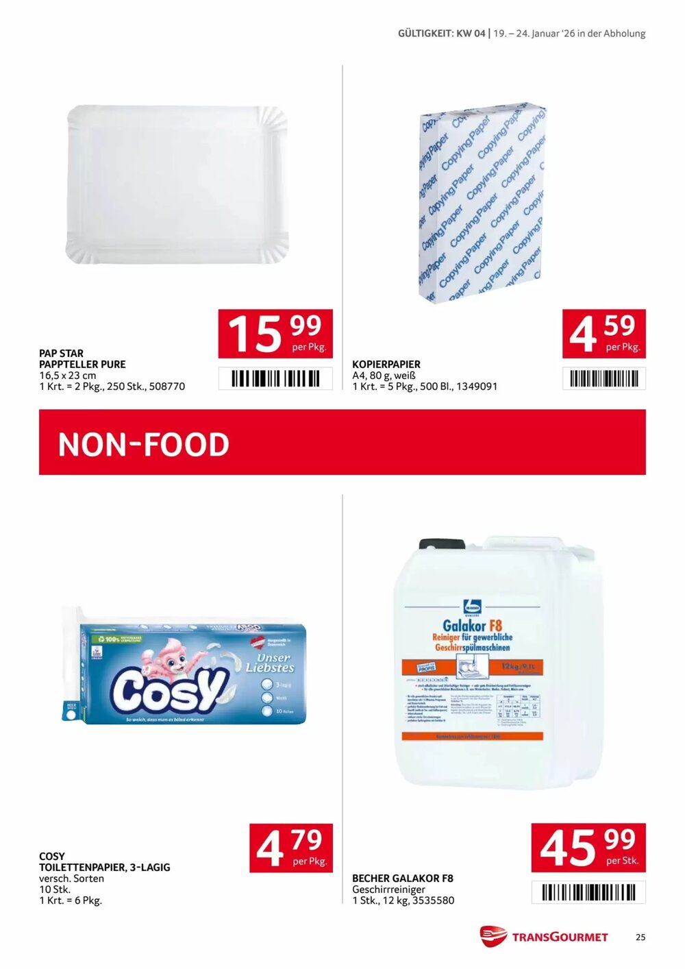 Transgourmet Flugblatt (ab 19.01.2026) - Angebote und Prospekt - Seite 25