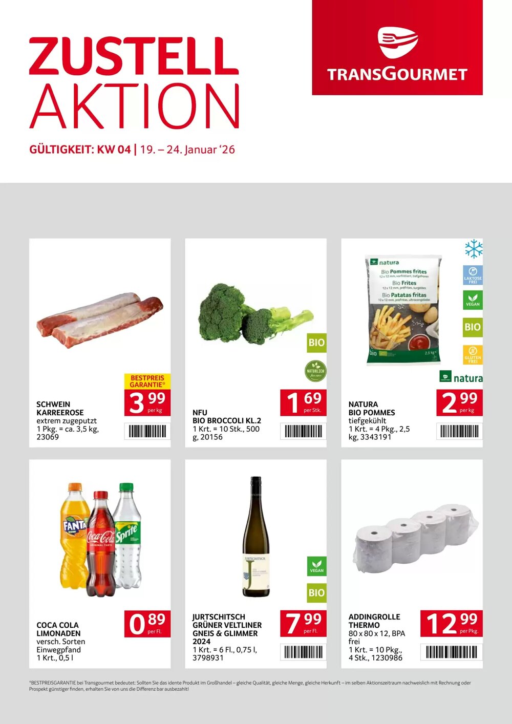 Transgourmet Flugblatt (ab 19.01.2026) - Angebote und Prospekt - Seite 1